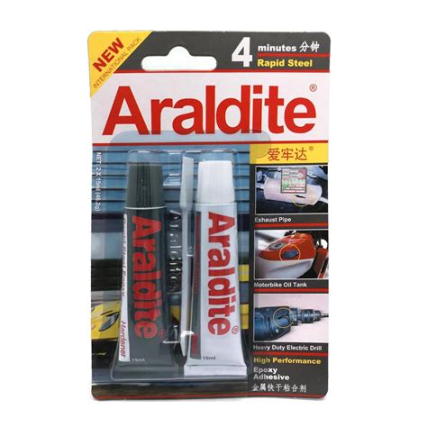 will araldite glue metal